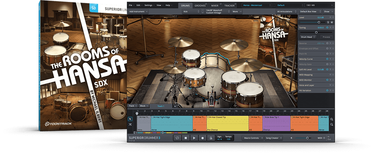 Toontrack Rooms of Hansa SDX